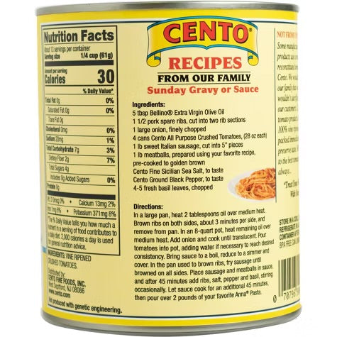 Cento Crushed Tomatoes 28oz