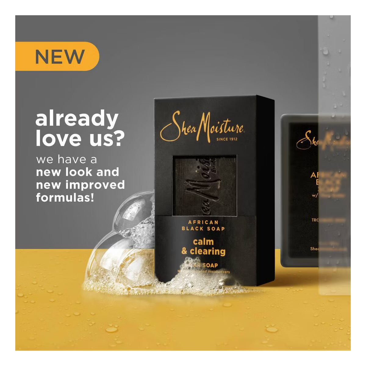SheaMoisture Calm & Clearing Bar Soap - African Black Soap - 8oz