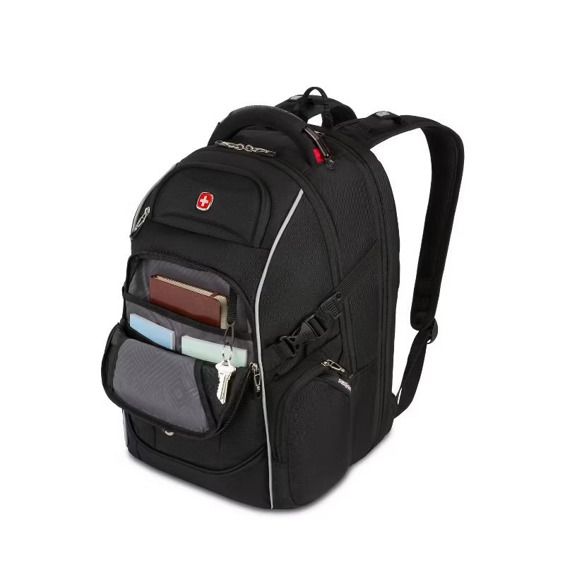 SWISSGEAR Scan Smart TSA Laptop 17.5" Backpack - Black