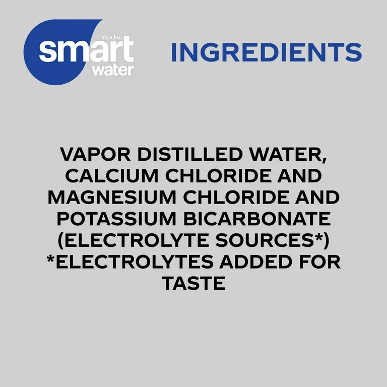 smartwater vapor distilled premium water cans, 12 fl oz 8 pack