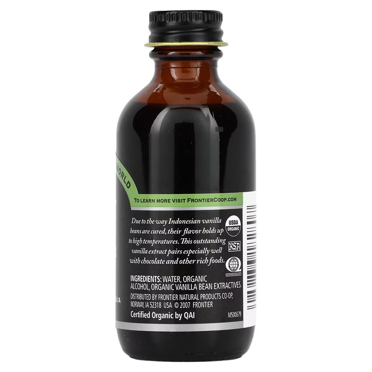 Frontier Co-op Organic Vanilla Extract, 2 fl oz (59 ml)