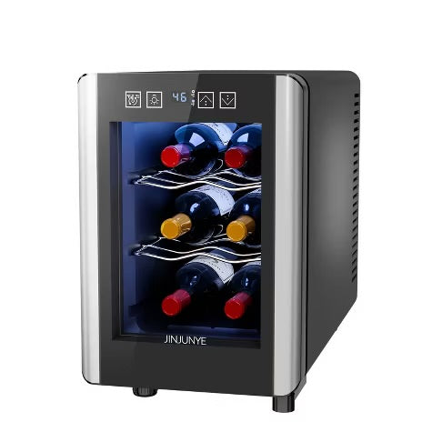 Famapy 6 - Bottle Wine Cooler Refrigerator,Mini Freestanding Wine Cellars for Summer,Countertop Wine Cooler with Digital Temperature Control