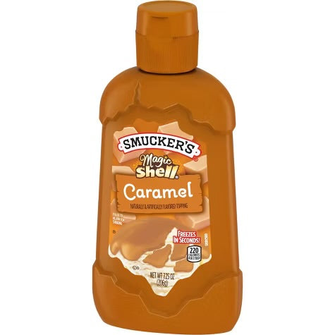 Smucker's Magic Shell, Caramel, 7.25oz Bottle (Pack of 3)