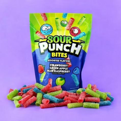 Sour Punch Assorted Flavor Bites Candy - 9oz
