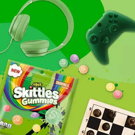 Skittles Sour Gummies Candy, Chewy Sour Candies Sharing Size Bag - 12oz