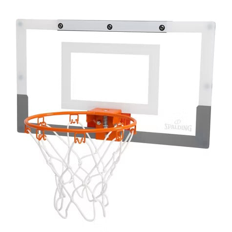 Spalding 180 Arena Slam Over-The-Door Basketball Hoop: Polycarbonate Backboard, Outdoor Use