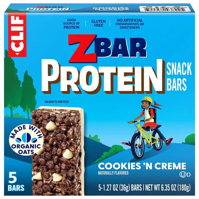 ZBAR Cookies 'N Creme Protein Snack Bars