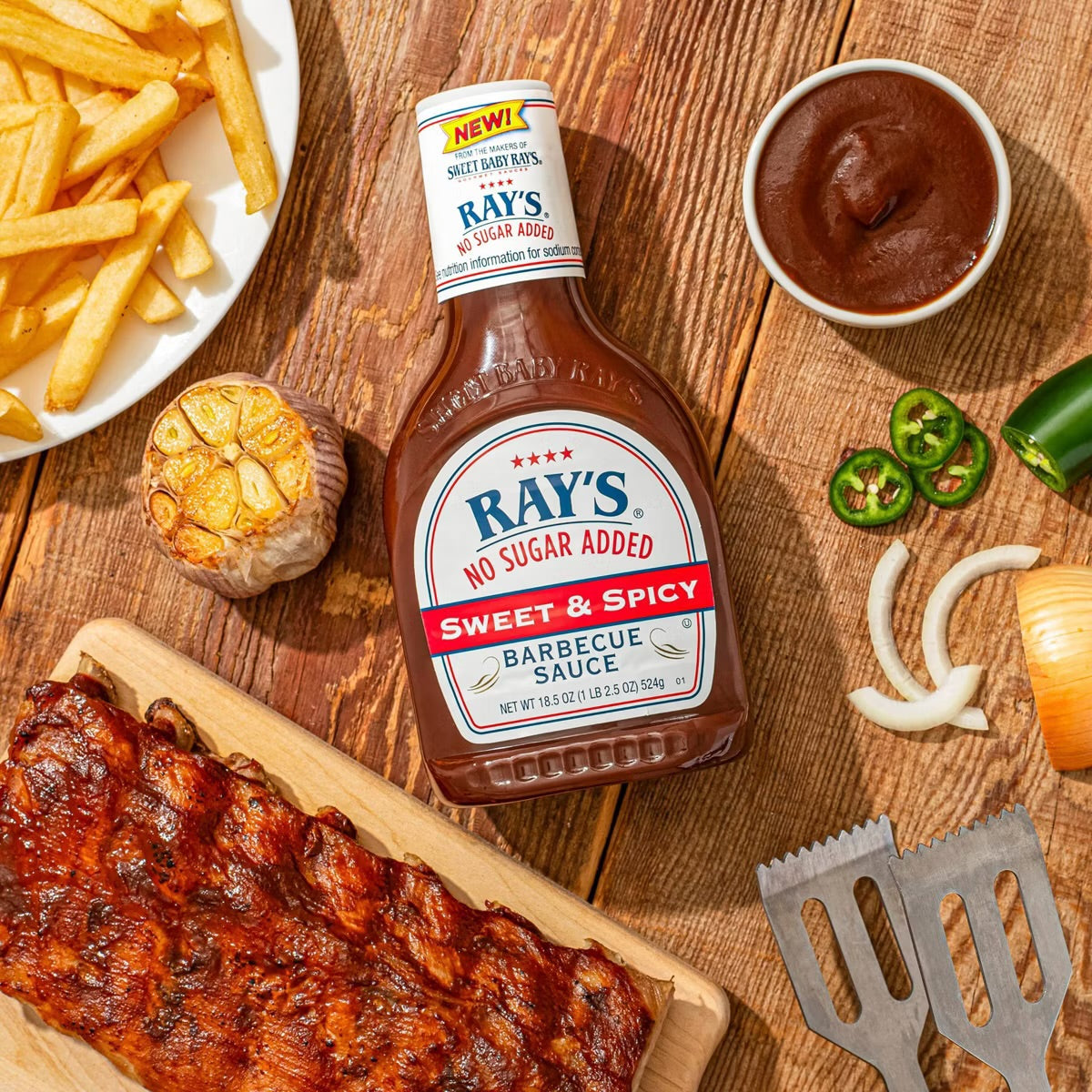 Sweet Baby Ray's No Sugar Added Sweet and Spicy BBQ Sauce - 18.5oz