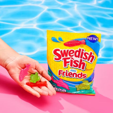 Swedish Fish & Friends Soft & Chewy Candy - 8oz