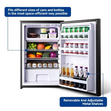 110L RV Portable Refrigerator and Freezer,Dual Modes Fast Cooling Compressor Fridge with Anti-Shock & Shake,Mini Car Fridge for Camping,Trips,Travel