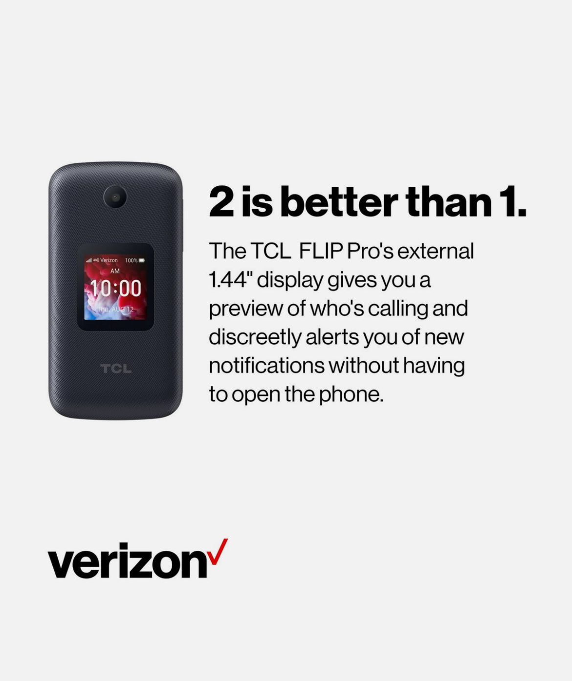 ALCATEL TCL FLIP Pro 4056 8GB Verizon GSM 🔓 Unlocked 4G LTE (Slate Gray)