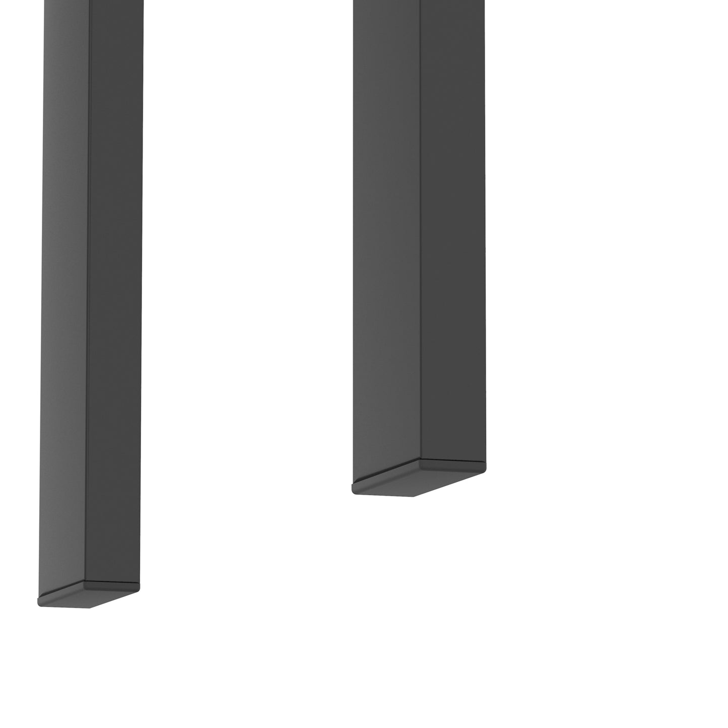 Lot de 2 tables basses modernes en verre trempé, table d'appoint carrée pour salon, transparentes/noires