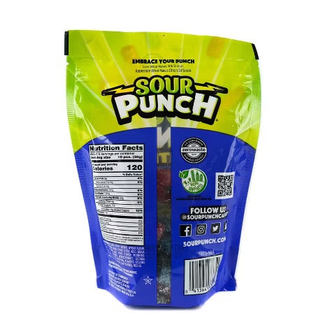 Sour Punch Assorted Flavor Bites Candy - 9oz