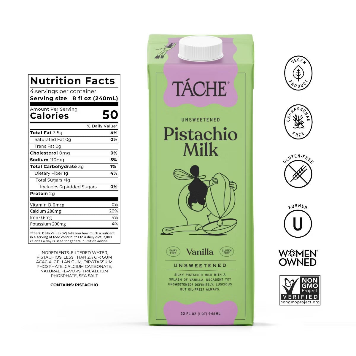 Tache Non-Dairy Pistachio Milk