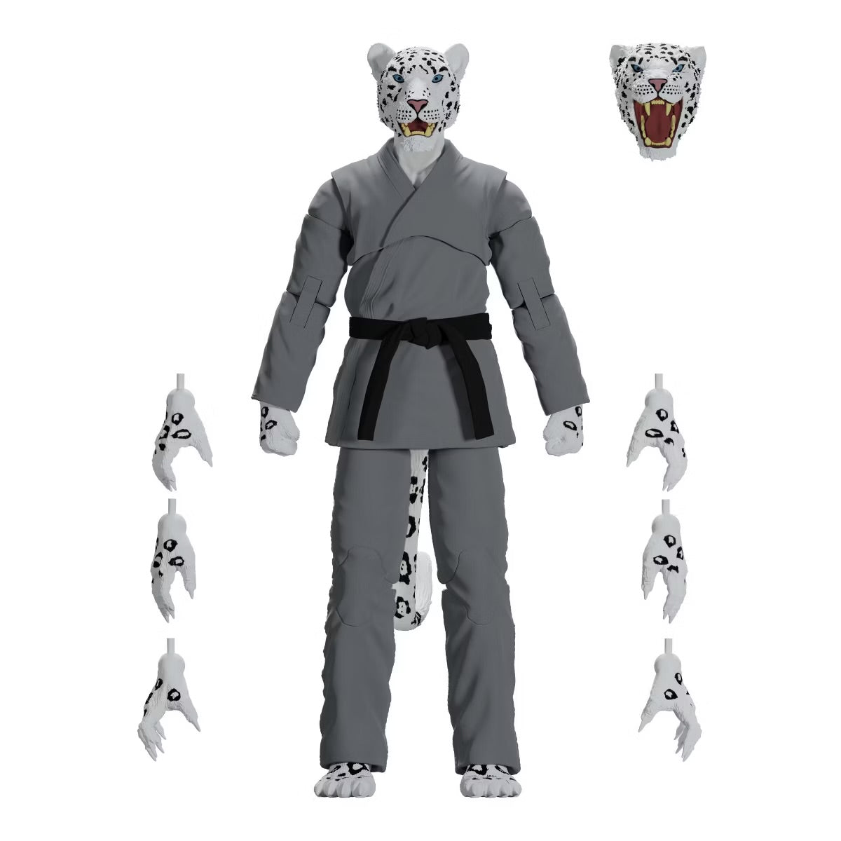 Zoo Jitsu Fighters Shadow 'Ice' the Snow Leopard Action Figure