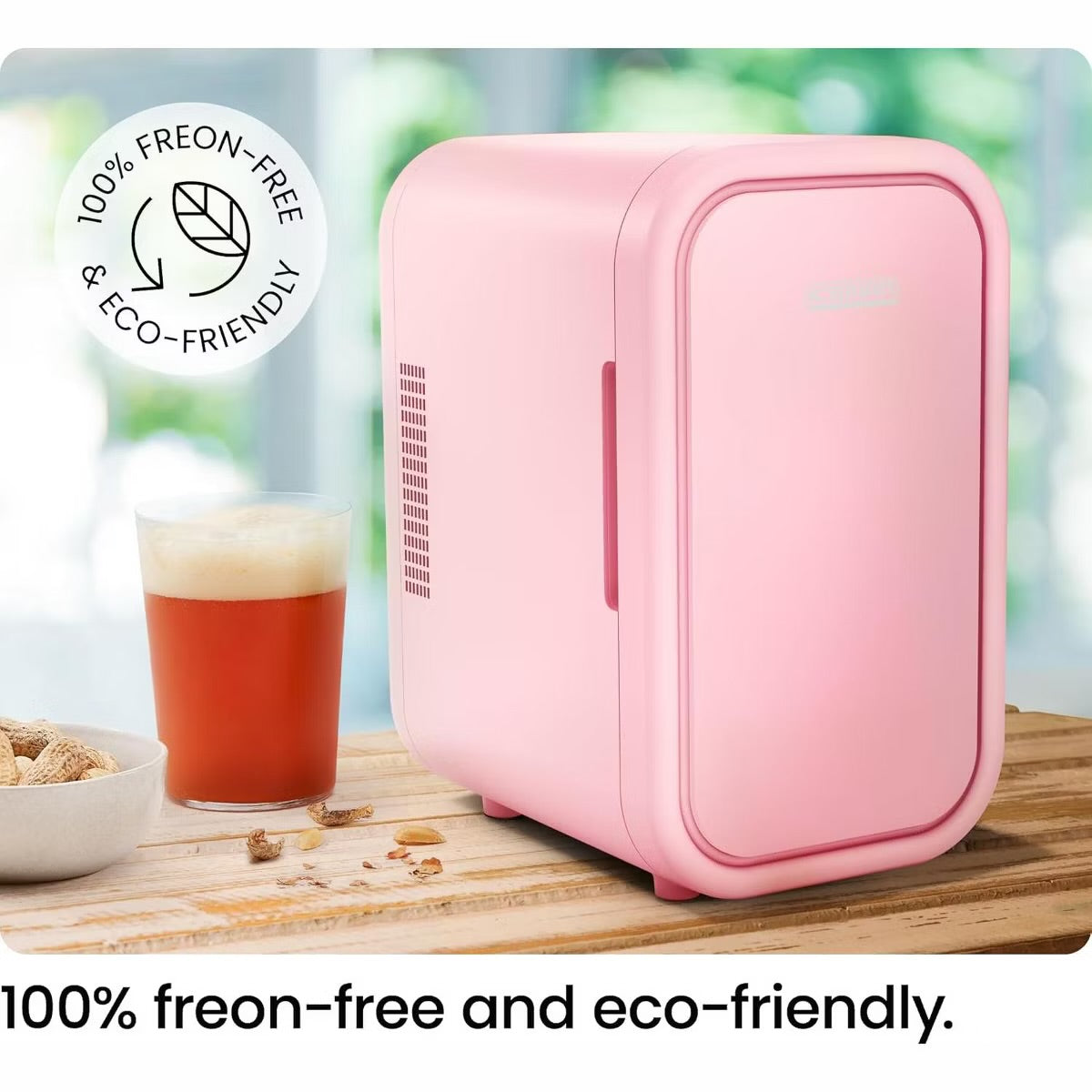ICEMAN Portable Mini Fridge w/ 8 12oz Can Capacity, Cools and Heats, Car Plug Included