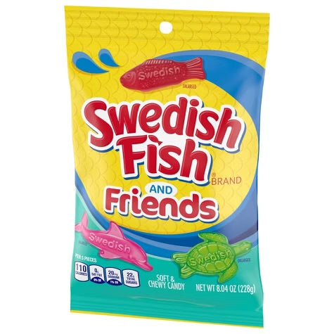 Swedish Fish & Friends Soft & Chewy Candy - 8oz