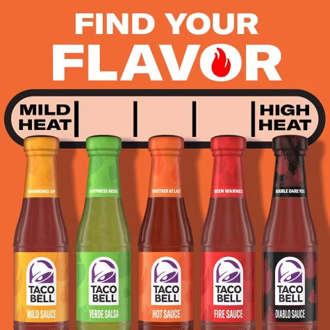 Taco Bell Hot Taco Sauce 7.5oz
