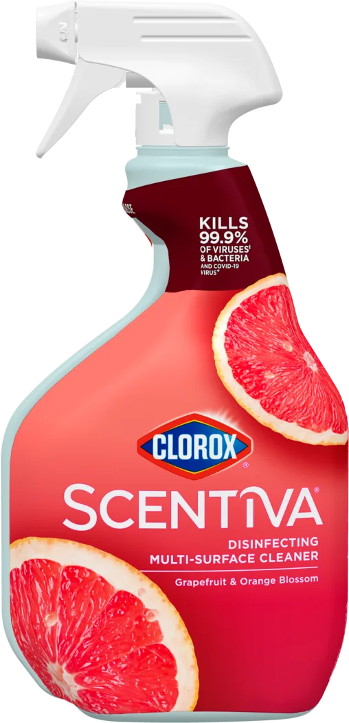 Clorox Scentiva Disinfecting Multi-Surface Cleaner Spray | Grapefruit & Orange Blossom