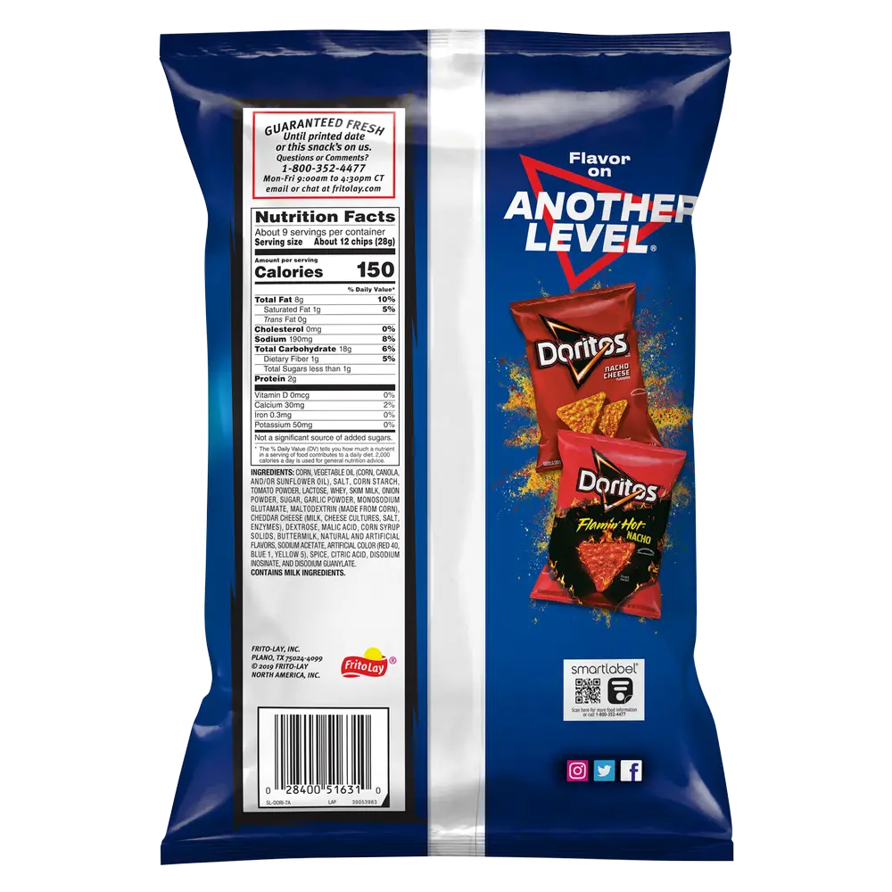 Doritos Cool Ranch Tortilla Chips 9.25oz