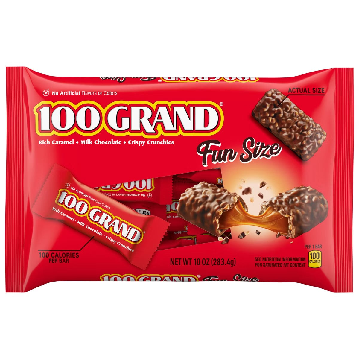 100 Grand Fun Size Chocolate Candy - 10oz