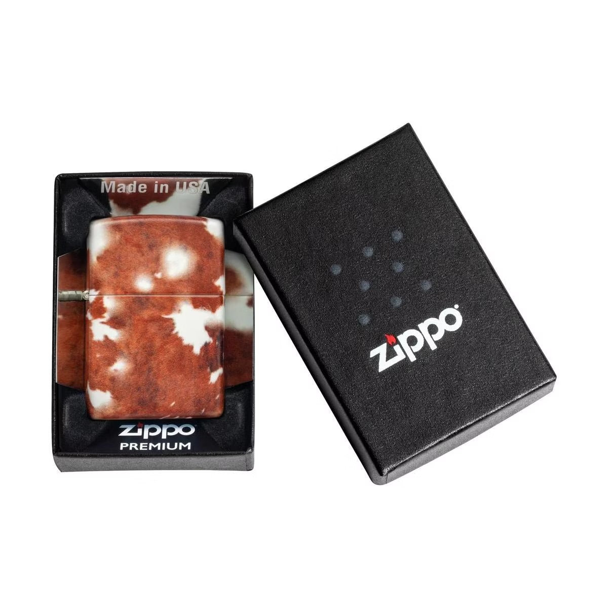 Zippo Cow Print Design Windproof Lighter