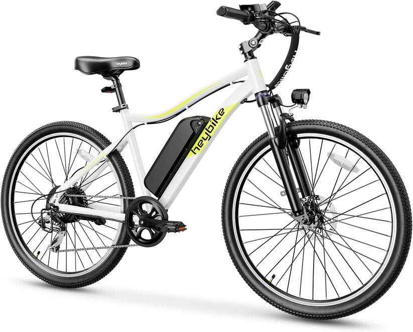 Heybike Race Max Electric Bike for Adults with 500W Motor, 22mph Max Speed, 600WH Removable Battery Ebike, 27.5" Electric Mountain Bike with 7-Speed and Front Suspension