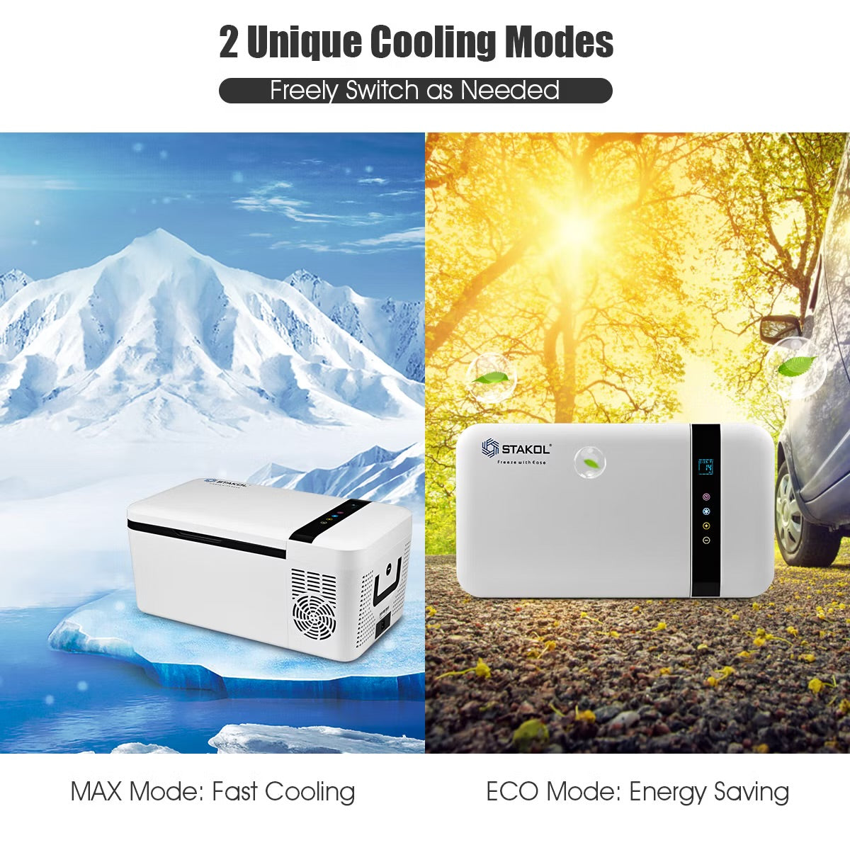 16 Quart Portable Car Refrigerator Mini Cooler/ Freezer Compressor Camping