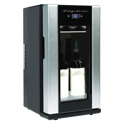 Frigidaire® 12.68-Qt./18-Cans/4-Wine-Bottles 40-Watt Retro Beverage Fridge with Temperature Control in Silver