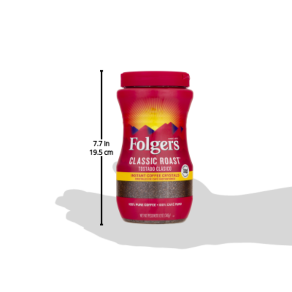 Folgers Classic Roast Instant Coffee Crystals