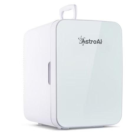 AstroAI Mini Fridge,15 Can 10 Liter Mini Refrigerator Cooler Warmer, AC/DC Thermoelectric Skincare Fridge for Beverage, Bedroom