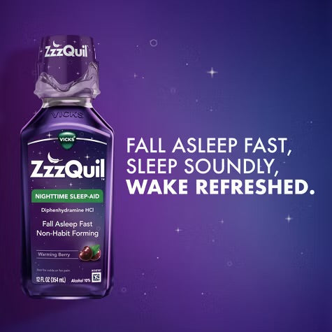 ZzzQuil Nighttime Sleep-Aid Liquid - Berry