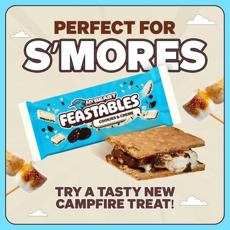 Feastables MrBeast Cookies and Cream Chocolate Bar - 60g