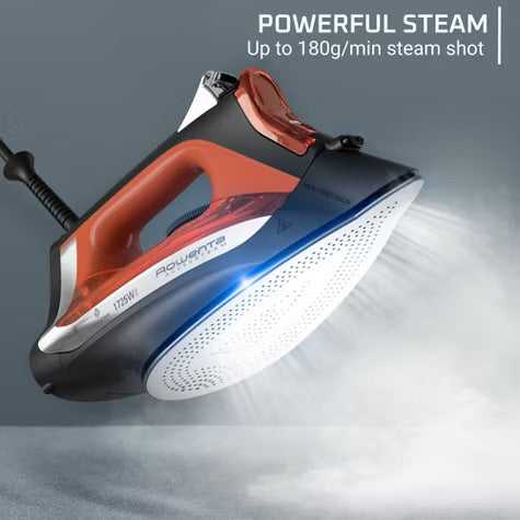 Rowenta Steam Iron Access Steam Vertical Steaming Red