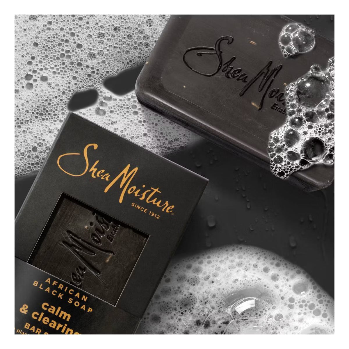 SheaMoisture Calm & Clearing Bar Soap - African Black Soap - 8oz