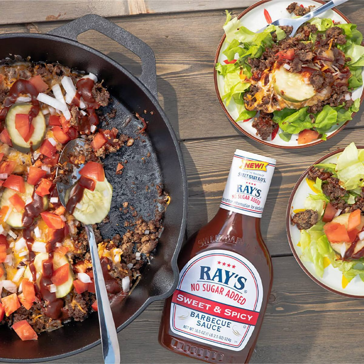 Sweet Baby Ray's No Sugar Added Sweet and Spicy BBQ Sauce - 18.5oz