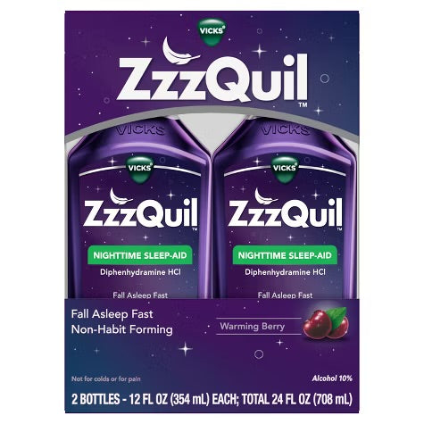 ZzzQuil Nighttime Sleep-Aid Liquid - Berry