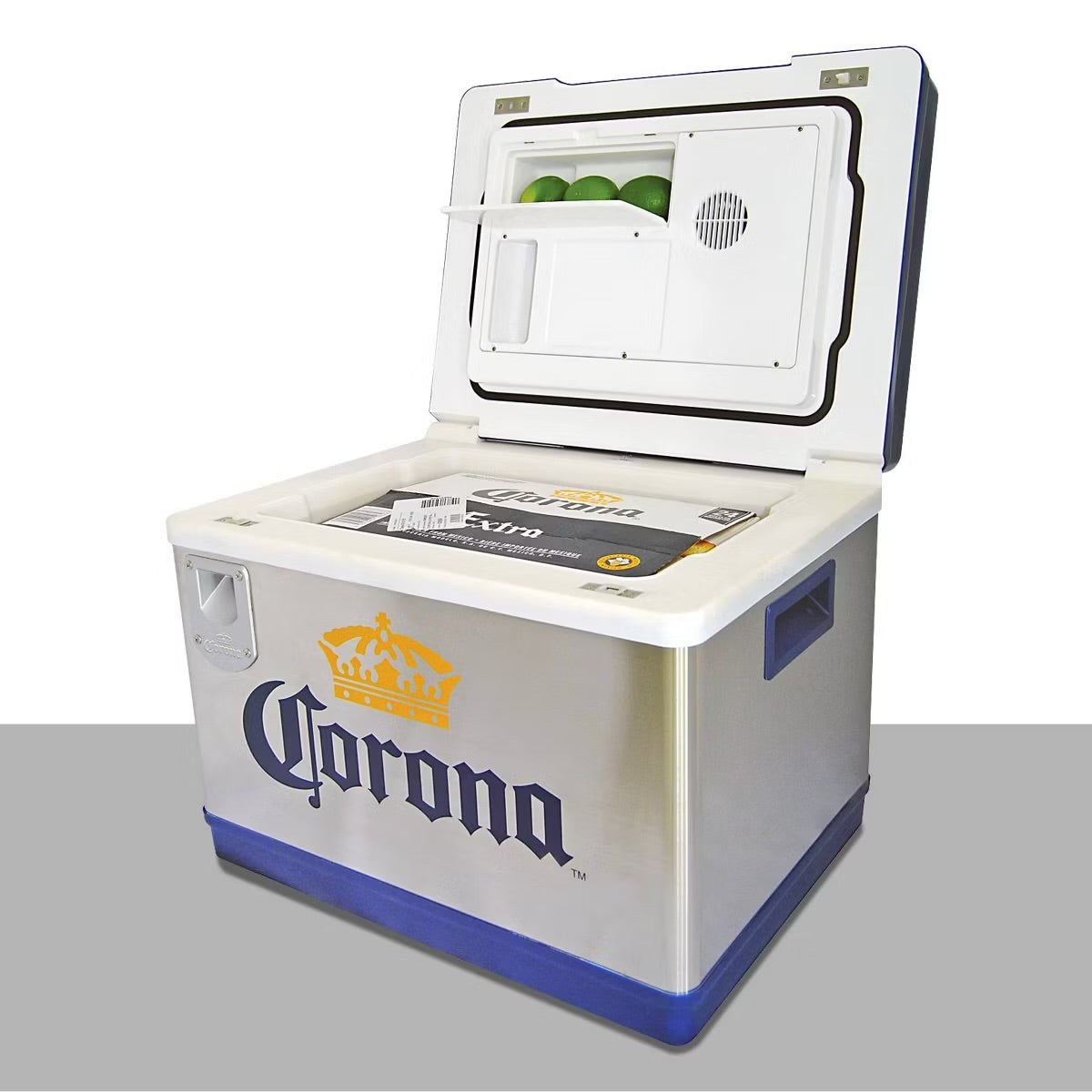 Corona Cruiser 12V Cooler, 24 Bottle Portable Fridge, AC/DC 45L /48qt