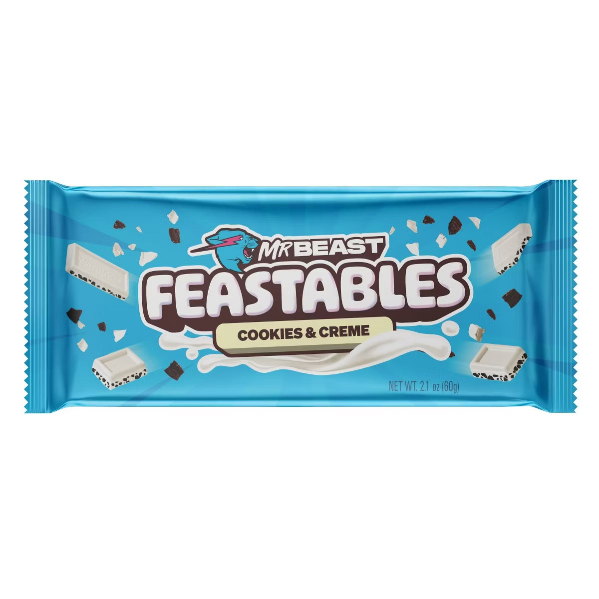 Feastables MrBeast Cookies and Cream Chocolate Bar - 60g