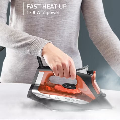 Rowenta Steam Iron Access Steam Vertical Steaming Red