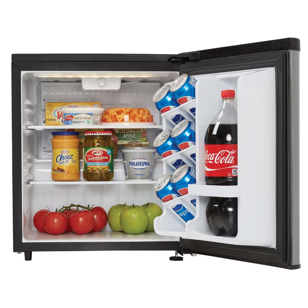 Danby 1.7 cu. ft. Compact Fridge in Stainless Steel Look DAR017A3BSLDB