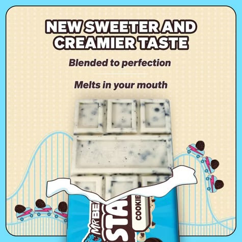 Feastables MrBeast Cookies and Cream Chocolate Bar - 60g
