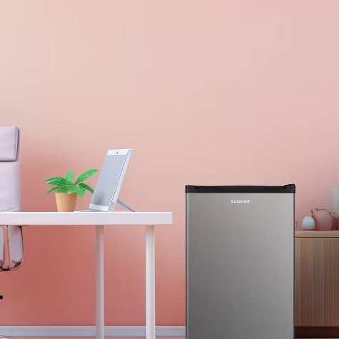 Cuisinart Mini Fridge 2.7 cu ft CCF-27: Compact Dorm Refrigerator, Stainless Steel, Energy Star Certified, Portable Design