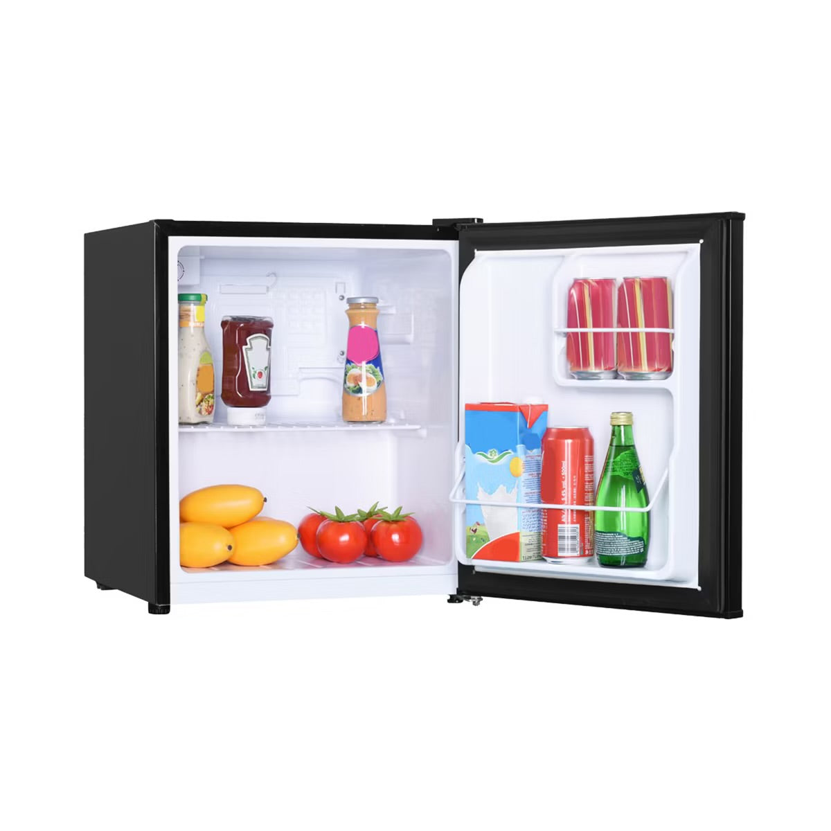 Impecca 1.7 Cu. Ft. Single Door Mini Refrigerator with Reversible Door, Stainless Steel