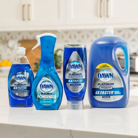 Dawn Refreshing Rain Scent Platinum Dishwashing Liquid Dish Soap