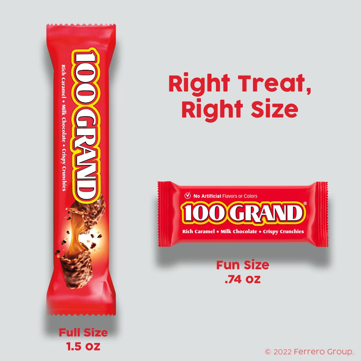 100 Grand Fun Size Chocolate Candy - 10oz