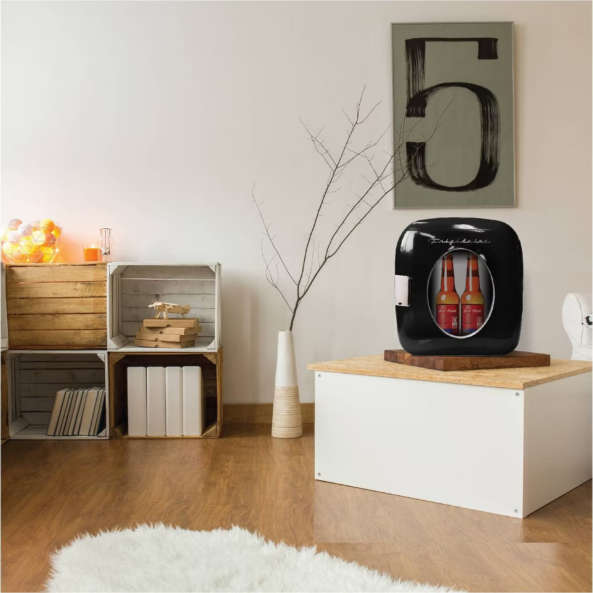 Frigidaire 12 Can Retro Beverage Countertop Mini Refrigerator