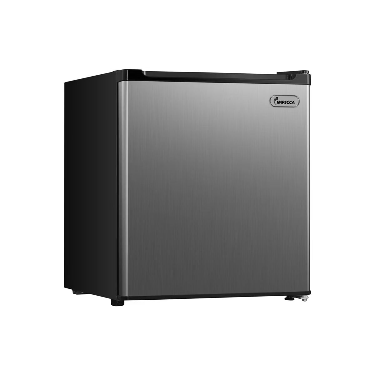 Impecca 1.7 Cu. Ft. Single Door Mini Refrigerator with Reversible Door, Stainless Steel