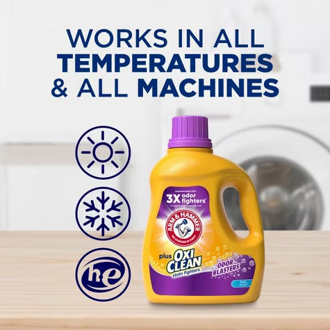 Arm Hammer Plus OxiClean Odor Blasters Liquid Laundry Detergent