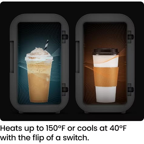 ICEMAN Portable Mini Fridge w/ 8 12oz Can Capacity, Cools and Heats, Car Plug Included